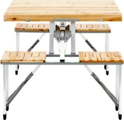 CAMPZ Fir Wood Picknicktafel, Bruin/grijs -Outdoor Camping Winkel 1200x1158