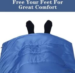 HikeMeister ® Mummy Slaapzak Kamperen Blauw Ca. 220 X 75 Cm Met Draagtas -Outdoor Camping Winkel 1200x1162 2