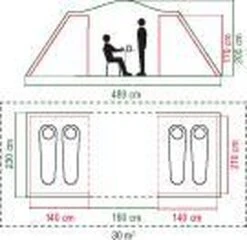Coleman Spruce Falls 4 Vis-a-Vis Tent - Verduisterend - 4-Persoons 10 Coleman Spruce Falls 4 Vis-a-Vis Tent - Verduisterend - 4-Persoons -Outdoor Camping Winkel 1200x1164 3