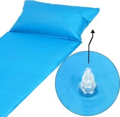 Springos Slaapmat | Zelfopblazend | 186 Cm | Inclusief Hoes & Hoofdkussen | Lichtblauw -Outdoor Camping Winkel 1200x1166 15