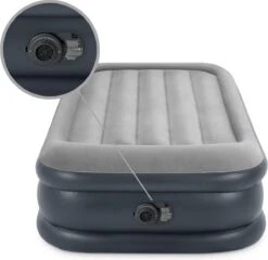 Intex Luchtbed - 1-Persoons - 99 X 191 X 42 Cm - Grijs - Met Pomp, Hoeslaken Zwart En Reparatieset -Outdoor Camping Winkel 1200x1166 6