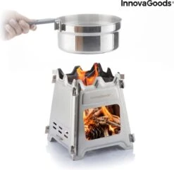 Innovagoods INKLAPBARE STALEN CAMPINGOVEN FLAMET - Camping Oven - Mini Oven - Camping Oventje - Oventje Camping - Mini Oven Vrijstaand - Mini Oventje -Outdoor Camping Winkel 1200x1169 1