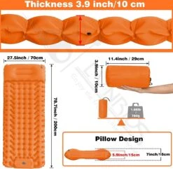 LVNRIDS Isomat, Zelfopblazend, Ultralicht, Luchtmatras, Camping, Zelfopblaasbaar, Opblaasbaar Matras, 3,9 Inch Dik, Met Voetperspomp En Kussen, Voor Camping, Reizen, Outdoor, Wandelen, Strand, Oranje 17 LVNRIDS Isomat, Zelfopblazend, Ultralicht, Luchtmatras, Camping, Zelfopblaasbaar, Opblaasbaar Matras, 3,9 Inch Dik, Met Voetperspomp En Kussen, Voor Camping, Reizen, Outdoor, Wandelen, Strand, Oranje -Outdoor Camping Winkel 1200x1171 11