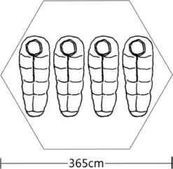 VidaXL Tent 4-persoons Grijs -Outdoor Camping Winkel 1200x1174