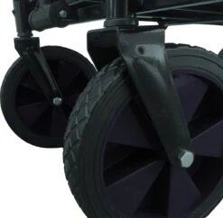 Rijoka Opvouwbare Bolderkar/Bolderwagen - Telescopische Stang | Zwart -Outdoor Camping Winkel 1200x1175