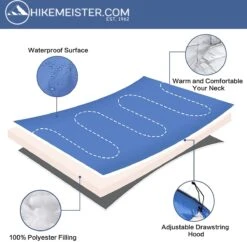 HikeMeister ® Mummy Slaapzak Kamperen Blauw Ca. 220 X 75 Cm Met Draagtas -Outdoor Camping Winkel 1200x1177 2
