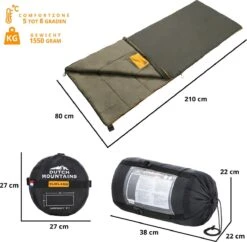 Dutch Mountains Slaapzak Vlieland XL - Grote Katoenen 210 X 80cm Lichtgewicht - Incl. Tasje En Tochtstrip -Comfortzone: 5-8 Graden- -Outdoor Camping Winkel 1200x1178 10