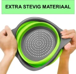 Merkloos Inklapbare Vergiet - Opvouwbaar - Groot - Blauw - Siliconen 12 Merkloos Inklapbare Vergiet - Opvouwbaar - Groot - Blauw - Siliconen -Outdoor Camping Winkel 1200x1179 3