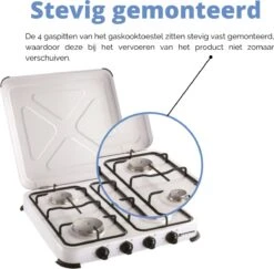 Kemper Gas Kooktoestel - Campingkooktoestel - Set Met 4 Branders - Gas - 4650W 13 Kemper Gas Kooktoestel - Campingkooktoestel - Set Met 4 Branders - Gas - 4650W -Outdoor Camping Winkel 1200x1180 9
