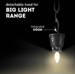 Favour L0818 Retro Camping Lamp Oplaadbaar LED, 320 Lumen, IP64 Waterdicht, Draagbare Kampeerlamp, Tentlamp, Acculamp, Traploos Dimbare Lamp Incl. Kaarslicht-modus, Zwart -Outdoor Camping Winkel 1200x1183 5