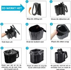 Merkloos Camping Toilet Met Draagtas En 10 Vuilzakken - Toiletemmer Draagbaar Met Deksel -Outdoor Camping Winkel 1200x1188 2