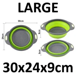 Merkloos Inklapbare Vergiet - Opvouwbaar - Groot - Blauw - Siliconen 15 Merkloos Inklapbare Vergiet - Opvouwbaar - Groot - Blauw - Siliconen -Outdoor Camping Winkel 1200x1189 16