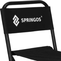 Springos Campingstoel | Kampeerstoel | Vouwstoel | Klapstoel | Zwart -Outdoor Camping Winkel 1200x1189