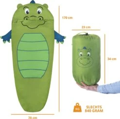 Dutch Mountains Kinderslaapzak Nijlpaard - 170 X 70cm Polyester - Zacht Lichtgewicht – Opberghoes -Outdoor Camping Winkel 1200x1190 2