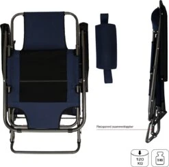 Ligstoel 155x60cm - Opvouwbaar Campingstoel Ligbed Strandstoel Tuinstoel Vouwligstoel Blauw -Outdoor Camping Winkel 1200x1191 1