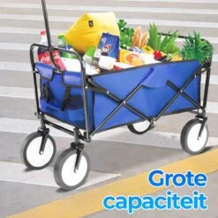 Merkloos Bolderkar - Bolderkar Opvouwbaar - Bolderwagen - Bolderwagen Opvouwbaar - Blauw -Outdoor Camping Winkel 1200x1200 1034