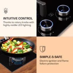 Illuminosa Domino Gaskookplaat 2-pits Sabaf Branders Glaskeramiek -Outdoor Camping Winkel 1200x1200 1064