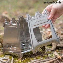 Innovagoods INKLAPBARE STALEN CAMPINGOVEN FLAMET - Camping Oven - Mini Oven - Camping Oventje - Oventje Camping - Mini Oven Vrijstaand - Mini Oventje -Outdoor Camping Winkel 1200x1200 1079
