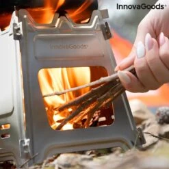 Innovagoods INKLAPBARE STALEN CAMPINGOVEN FLAMET - Camping Oven - Mini Oven - Camping Oventje - Oventje Camping - Mini Oven Vrijstaand - Mini Oventje -Outdoor Camping Winkel 1200x1200 1082
