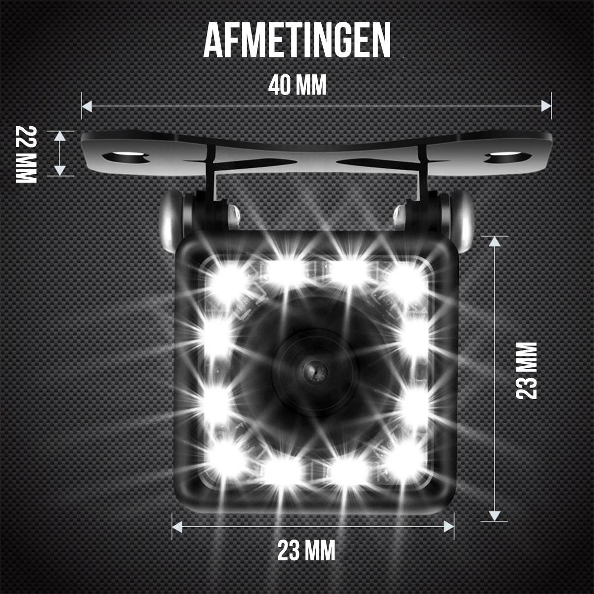 Strex Achteruitrijcamera - Universeel RCA - 12 LED Nachtzicht - IP68 Waterdicht - Achteruitrij Camera Auto 7 Strex Achteruitrijcamera - Universeel RCA - 12 LED Nachtzicht - IP68 Waterdicht - Achteruitrij Camera Auto - Afbeelding 5