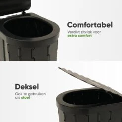 KNGZ Outdoor Gear – Camping Toilet – Nieuw Model – Biologisch Afbreekbare Zakjes – Opvouwbare Camping Toilet Met Deksel – Camping Toilet Hoge Zit – Draagbare WC Emmer Volwassen – Draagbaar Mobiel Potje – Nachtemmer – Opvouwbaar Toilet – Kamperen 13 KNGZ Outdoor Gear – Camping Toilet – Nieuw Model – Biologisch Afbreekbare Zakjes – Opvouwbare Camping Toilet Met Deksel – Camping Toilet Hoge Zit – Draagbare WC Emmer Volwassen – Draagbaar Mobiel Potje – Nachtemmer – Opvouwbaar Toilet – Kamperen -Outdoor Camping Winkel 1200x1200 1162