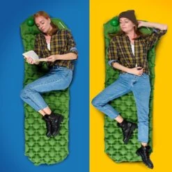 TRVLMORE Slaapmat - Zelfopblazend - 1 Persoons - Ingebouwde Pomp En Kussen - Groen -Outdoor Camping Winkel 1200x1200 1271