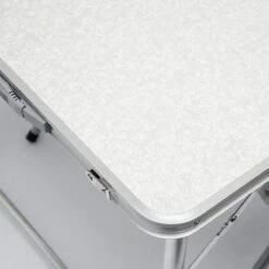 Aluminium Kampeertafel 120x60cm - Campingtafel Inklapbaar - 3-voudig Verstelbare Vouwtafel Grijs -Outdoor Camping Winkel 1200x1200 131