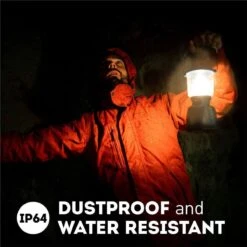 Favour L0818 Retro Camping Lamp Oplaadbaar LED, 320 Lumen, IP64 Waterdicht, Draagbare Kampeerlamp, Tentlamp, Acculamp, Traploos Dimbare Lamp Incl. Kaarslicht-modus, Blauw -Outdoor Camping Winkel 1200x1200 1375