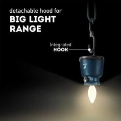 Favour L0818 Retro Camping Lamp Oplaadbaar LED, 320 Lumen, IP64 Waterdicht, Draagbare Kampeerlamp, Tentlamp, Acculamp, Traploos Dimbare Lamp Incl. Kaarslicht-modus, Blauw -Outdoor Camping Winkel 1200x1200 1376