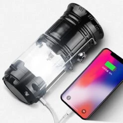 Merkloos Xtraworks - Multifunctionele Solar LED Campinglamp Met Handvatten - IPX 45 Waarde, USB-lader En Powerbank - Mat Zwart -Outdoor Camping Winkel 1200x1200 1419