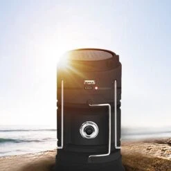 Merkloos Xtraworks - Multifunctionele Solar LED Campinglamp Met Handvatten - IPX 45 Waarde, USB-lader En Powerbank - Mat Zwart -Outdoor Camping Winkel 1200x1200 1420