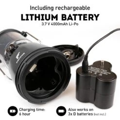 Favour L0818 Retro Camping Lamp Oplaadbaar LED, 320 Lumen, IP64 Waterdicht, Draagbare Kampeerlamp, Tentlamp, Acculamp, Traploos Dimbare Lamp Incl. Kaarslicht-modus, Zwart -Outdoor Camping Winkel 1200x1200 1427