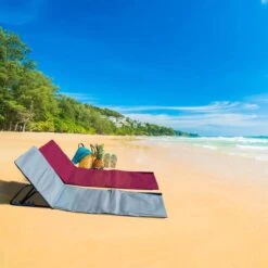 Strandmat Opvouwbaar Met Schouderband - Strandstoel Grijs 145x47x52 -Outdoor Camping Winkel 1200x1200 20