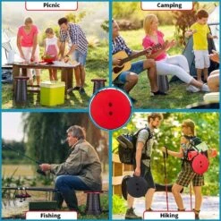 Kampeerkruk - Uitschuifbare Kruk - Rood/Zwart- Tot 120 Kg - Travel Stool - Opvouwbare Campingkruk - Inklapbaar Krukje - Telescopische Kruk - Camping - Outdoor 17 Kampeerkruk - Uitschuifbare Kruk - Rood/Zwart- Tot 120 Kg - Travel Stool - Opvouwbare Campingkruk - Inklapbaar Krukje - Telescopische Kruk - Camping - Outdoor -Outdoor Camping Winkel 1200x1200 220