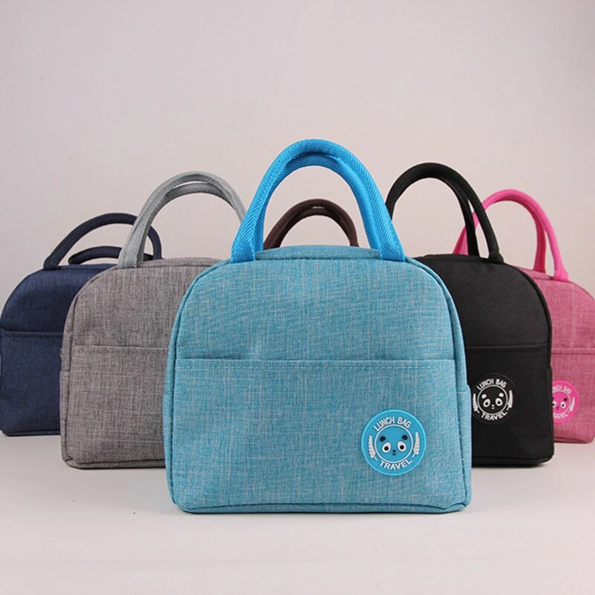 Koeltas - Lunchtas - Volwassenen En Kinderen - Compact & Handig: Zomer - Picknick -School - Lunch - Werk - Klassiek Grijs 5 Koeltas - Lunchtas - Volwassenen En Kinderen - Compact & Handig: Zomer - Picknick -School - Lunch - Werk - Klassiek Grijs - Afbeelding 3