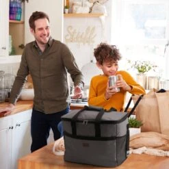 Packaway 4 Laags Geïsoleerde Koeltas - Lunchtas 40 Liter - Grijs -Outdoor Camping Winkel 1200x1200 243