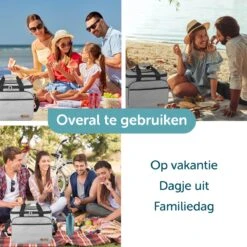 ForDig Koeltas XL Grijs (30 Liter) - Gemaakt Van 600D Polyester Met PEVA-Voering - Ruimte Voor 40 Blikjes Of 20 Halve Liter Flessen - Opvouwbaar Koel Tas Met Easy-Acces Flap - Ruimte Voor Bestek - Picknick Cool Bag - Coolerbag - Grote Cooler -Outdoor Camping Winkel 1200x1200 266