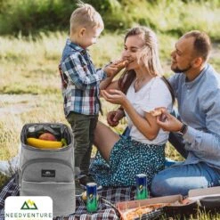 Needventure Koeltas - Lunchtas - Koelrugtas - Picknicktas - 20 Liter - Flessenhouder - Bieropener - Grijs -Outdoor Camping Winkel 1200x1200 342