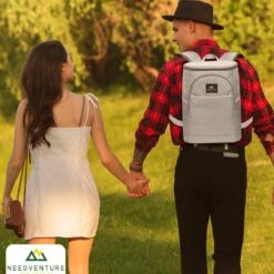 Needventure Koeltas - Lunchtas - Koelrugtas - Picknicktas - 20 Liter - Flessenhouder - Bieropener - Grijs -Outdoor Camping Winkel 1200x1200 348