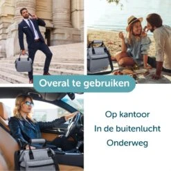 ForDig Lunchtas Grijs - Koeltas Gemaakt Van 600D Polyester Met PEVA-Voering - Ruimte Voor Lunchtrommel / Snacks / Blikjes - Koel Tas Met Mesh Opbergruimtes En Ruimte Voor Bestek - Lunch Tas Cool Bag - Coolerbag - Kleine Cooler -Outdoor Camping Winkel 1200x1200 353