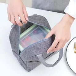 Koeltas - Lunchtas - Volwassenen En Kinderen - Compact Picknick & Lunchtasje - Lunch - Werk - Diep Grijs -Outdoor Camping Winkel 1200x1200 372