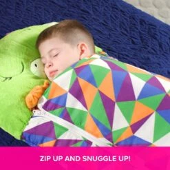 Draak Slaapzak -160 Cms | Kinderslaapzak | Slaapzak Junior | Nappers | Children Sleeping Bag | Kinderen Slaapzak | Super Soft 2 In 1 Fun Pillow &Sleepy For Boys | Draak Slaapzak | Zachte Slaapzak | Knuffel Slaapzak | 2 In 1 Slaapzak | Kinderen -Outdoor Camping Winkel 1200x1200 418