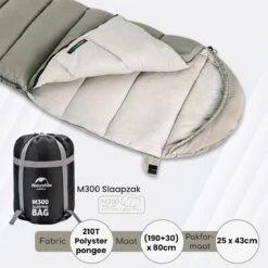 Naturehike® Slaapzak Katoen - 6 Tot 1 Graden - Slaapzakken Volwassenen - 220*80cm - 4 Seizoenen Slaapzak Lente, Zomer, Herfst & Winter - Lichtgewicht & Waterdicht -Outdoor Camping Winkel 1200x1200 489