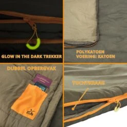 Dutch Mountains Slaapzak Vlieland XL - Grote Katoenen 210 X 80cm Lichtgewicht - Incl. Tasje En Tochtstrip -Comfortzone: 5-8 Graden- -Outdoor Camping Winkel 1200x1200 514