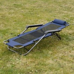 Ligstoel 155x60cm - Opvouwbaar Campingstoel Ligbed Strandstoel Tuinstoel Vouwligstoel Blauw -Outdoor Camping Winkel 1200x1200 58
