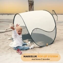 Deryan Luxe Pop Up Strandtent - Anti-UV 50+ - Cream -Outdoor Camping Winkel 1200x1200 627