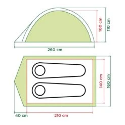 Coleman Darwin 2 Koepeltent - 2-Persoons - Groen -Outdoor Camping Winkel 1200x1200 647