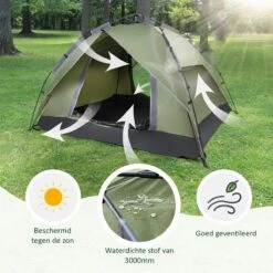 Sens Design Pop Up Tent - Tent - 2-3 Personen -Outdoor Camping Winkel 1200x1200 649