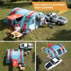 Skandika Gotland Tunneltent Voor 6 Personen, Grote Familietent In Racing-design, Ingenaaide Tentbodem, Waterdicht, 5000 Mm Waterkolom, Slaapcabine Met Scheidingswand, Muggennet (let Op, Komt Met Kleurfouten) -Outdoor Camping Winkel 1200x1200 668