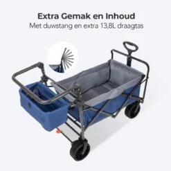 LifeGoods Bolderkar - Opvouwbaar - Tot 120KG - 103L - Extra Draagtas En Duwstang - Wasbaar Polyester - 98x45cm - Blauw/Grijs 15 LifeGoods Bolderkar - Opvouwbaar - Tot 120KG - 103L - Extra Draagtas En Duwstang - Wasbaar Polyester - 98x45cm - Blauw/Grijs -Outdoor Camping Winkel 1200x1200 723